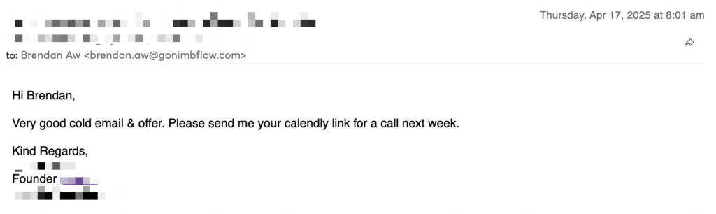reply about automated email system 3