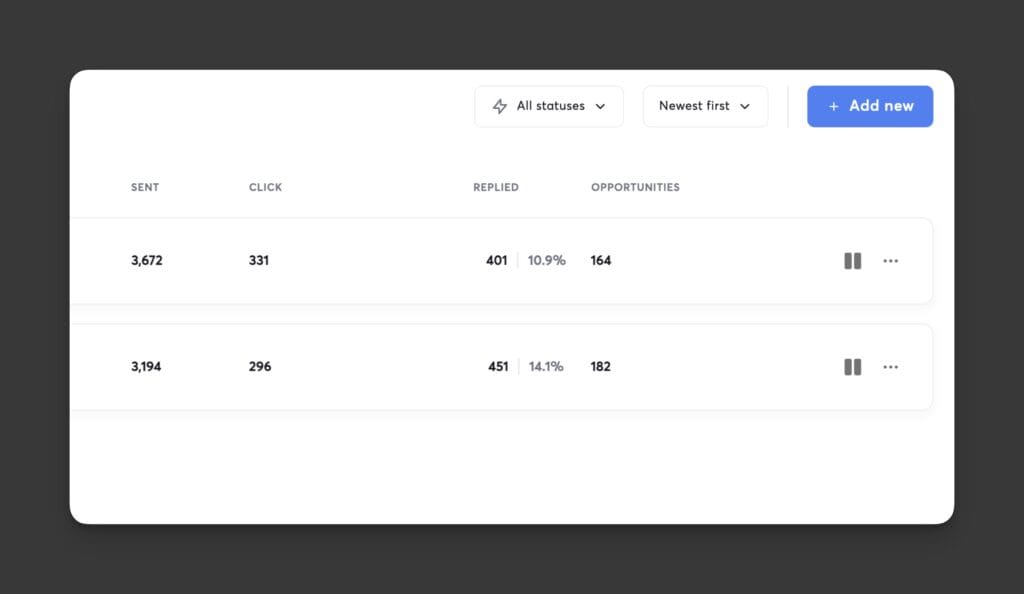 cold email automation system instantly campaign results cambodian lighting company