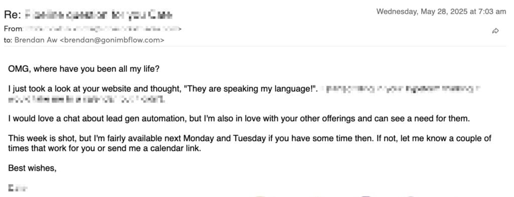 lead generation automation positive reply 2