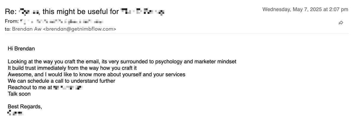 reply about automated email system 4