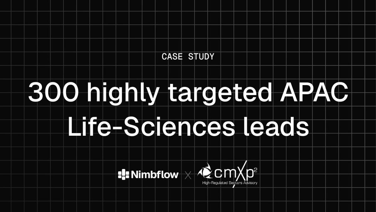 300 highly target apac life sciences leads